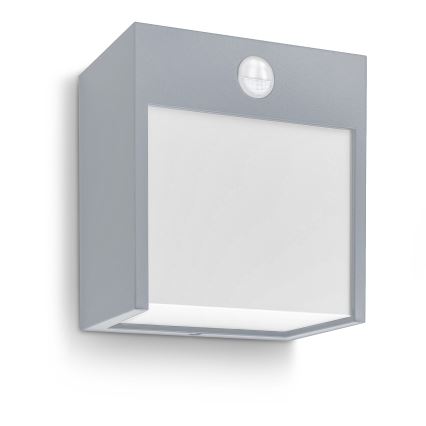 Brilagi - Udendørs LED væglampe med sensor TERNI LED/12W/230V grå IP44