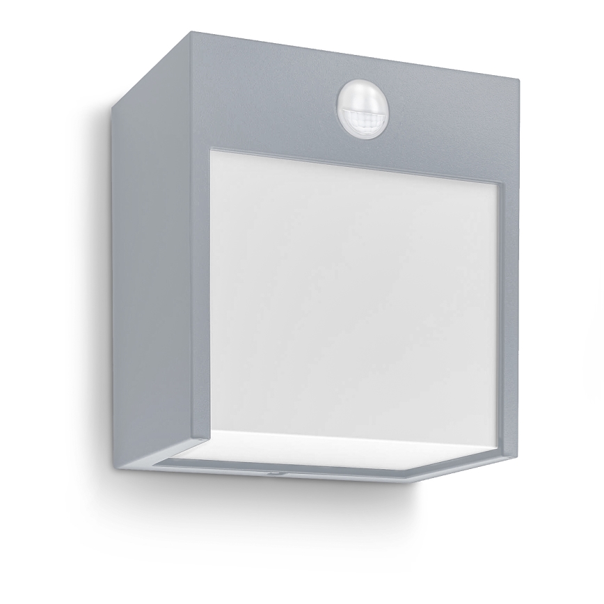 Brilagi - Udendørs LED væglampe med sensor TERNI LED/12W/230V grå IP44