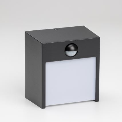 Brilagi - Udendørs LED væglampe med sensor TERNI LED/12W/230V sort IP44