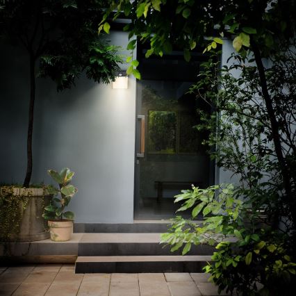 Brilagi - Udendørs LED væglampe med sensor TERNI LED/12W/230V sort IP44