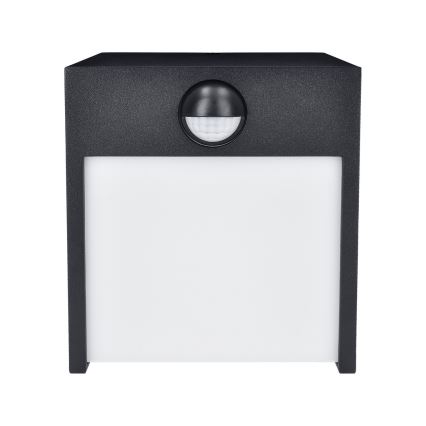 Brilagi - Udendørs LED væglampe med sensor TERNI LED/12W/230V sort IP44