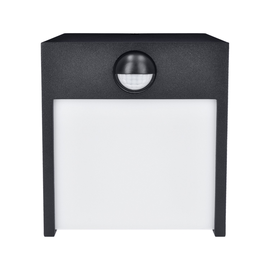 Brilagi - Udendørs LED væglampe med sensor TERNI LED/12W/230V sort IP44