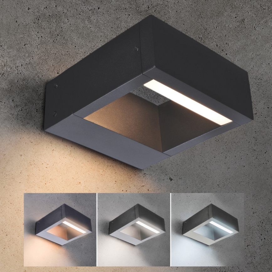 Brilagi - Udendørs LED væglampe RAGUSA LED/7W/230V 3000/4000/6000K antracit IP54