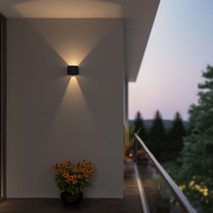 Brilagi - Udendørs LED væglampe RONDO LED/6W/230V antracit IP54