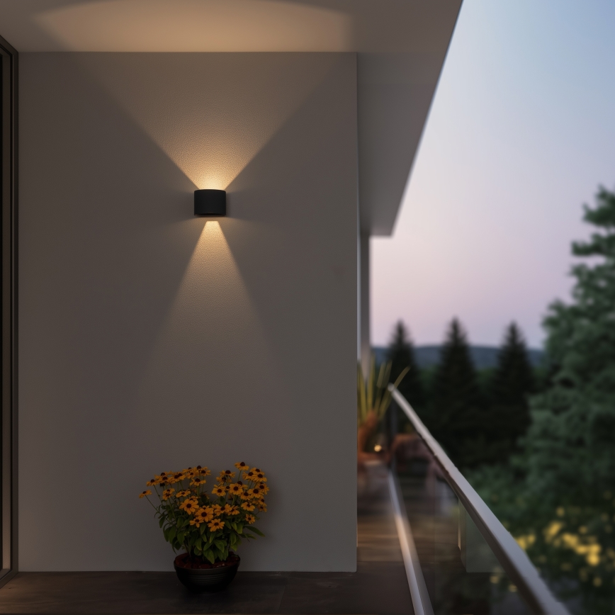 Brilagi - Udendørs LED væglampe RONDO LED/6W/230V antracit IP54
