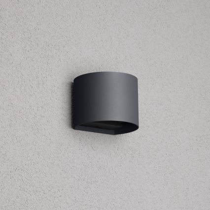 Brilagi - Udendørs LED væglampe RONDO LED/6W/230V antracit IP54