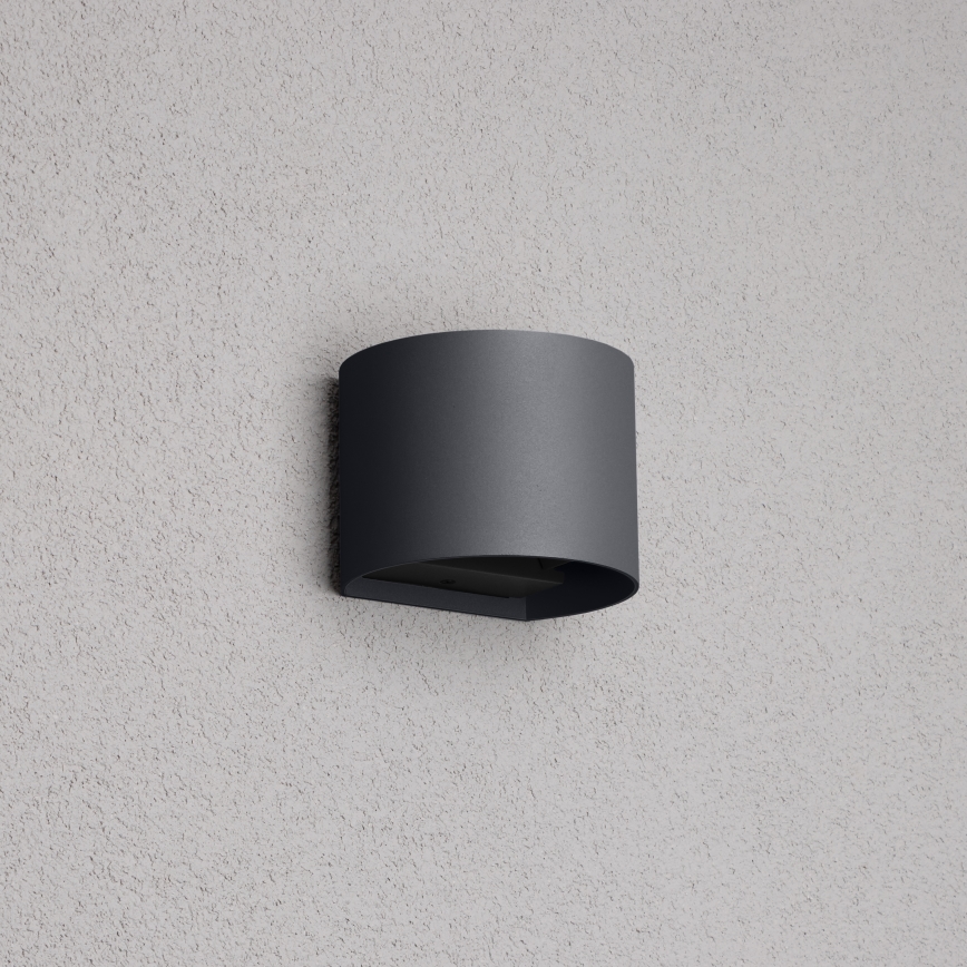 Brilagi - Udendørs LED væglampe RONDO LED/6W/230V antracit IP54