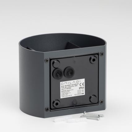 Brilagi - Udendørs LED væglampe RONDO LED/6W/230V antracit IP54