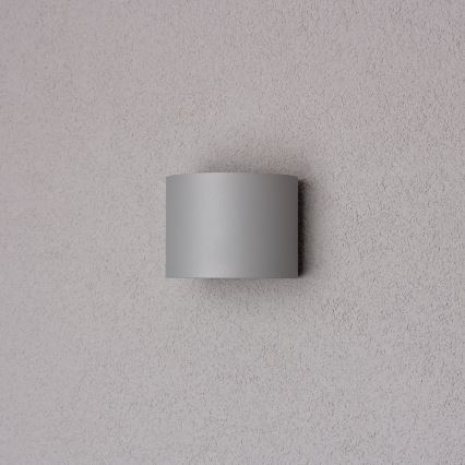 Brilagi - Udendørs LED væglampe RONDO LED/6W/230V grå IP54