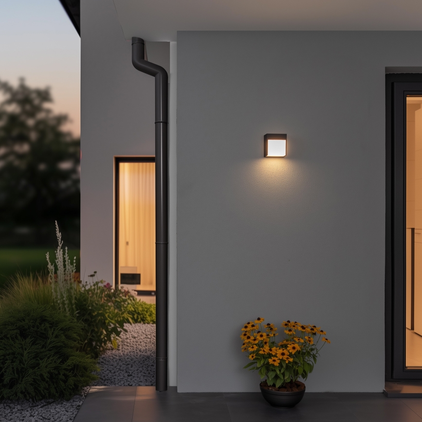 Brilagi - Udendørs LED væglampe TERNI LED/12W/230V antracit IP44