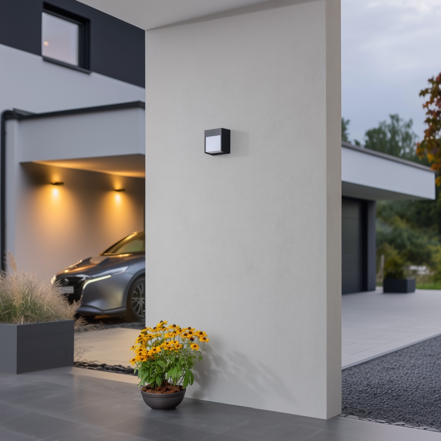 Brilagi - Udendørs LED væglampe TERNI LED/12W/230V antracit IP44