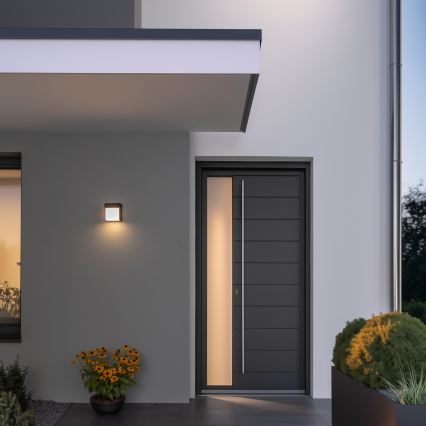Brilagi - Udendørs LED væglampe TERNI LED/12W/230V antracit IP44