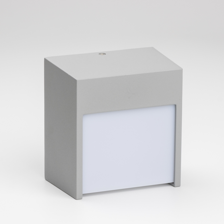 Brilagi - Udendørs LED væglampe TERNI LED/12W/230V grå IP44