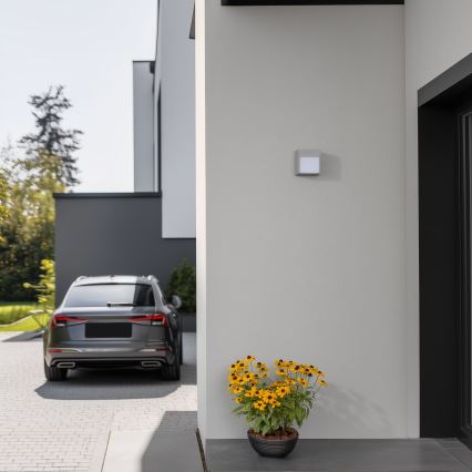 Brilagi - Udendørs LED væglampe TERNI LED/12W/230V grå IP44
