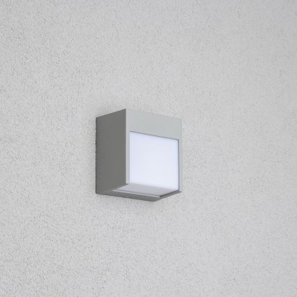 Brilagi - Udendørs LED væglampe TERNI LED/12W/230V grå IP44