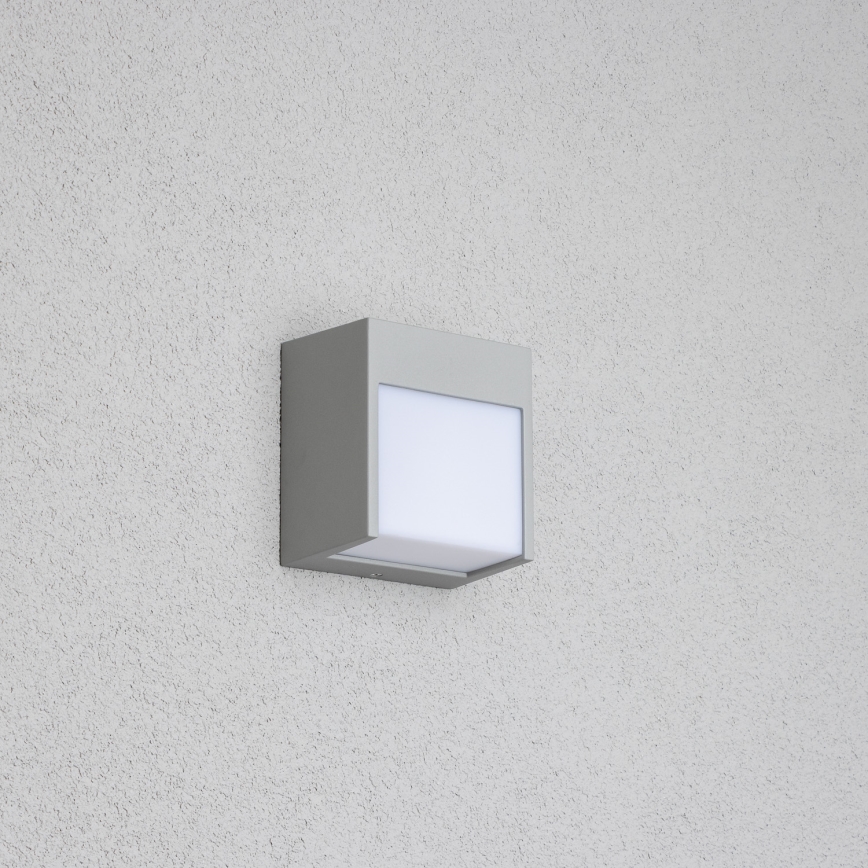 Brilagi - Udendørs LED væglampe TERNI LED/12W/230V grå IP44