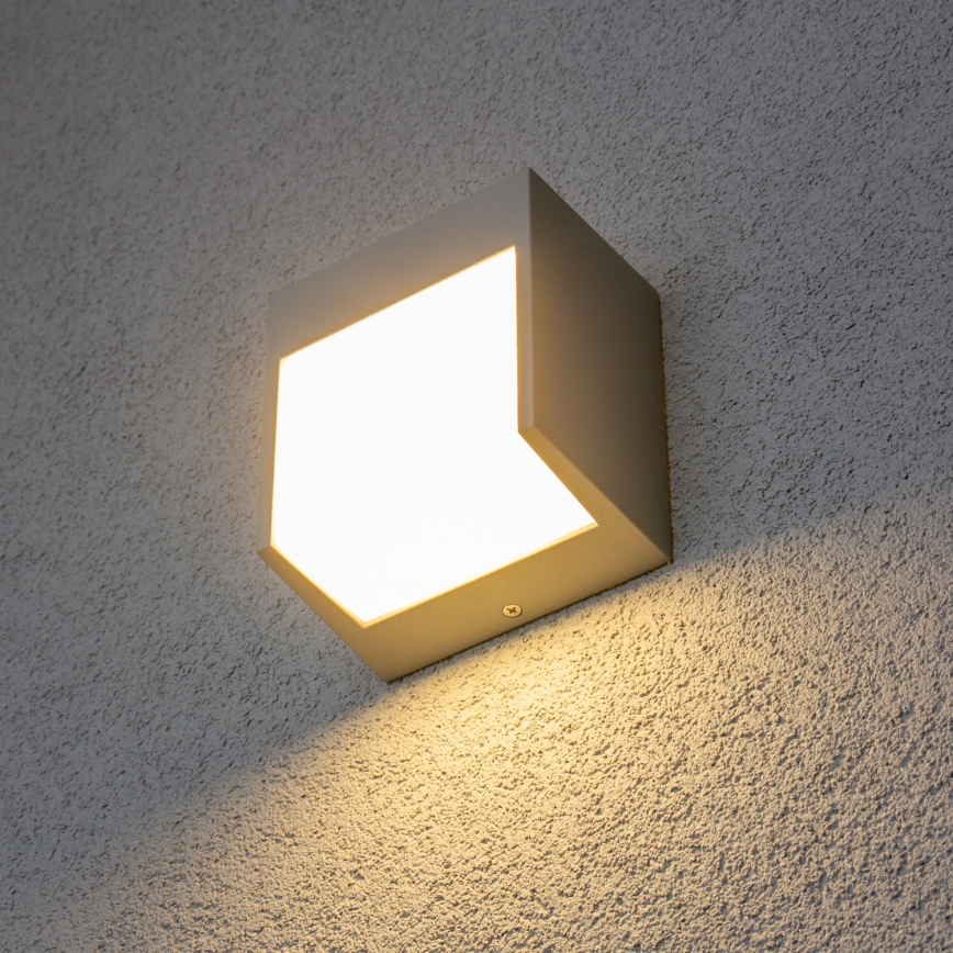 Brilagi - Udendørs LED væglampe TERNI LED/12W/230V grå IP44