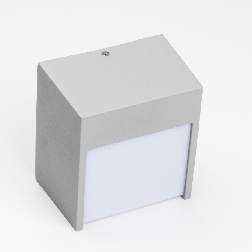 Brilagi - Udendørs LED væglampe TERNI LED/12W/230V grå IP44