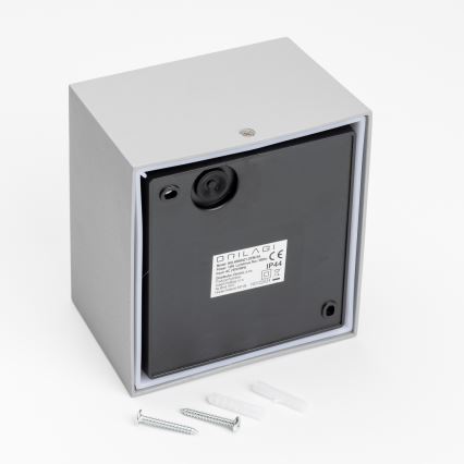 Brilagi - Udendørs LED væglampe TERNI LED/12W/230V grå IP44