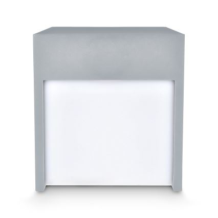 Brilagi - Udendørs LED væglampe TERNI LED/12W/230V grå IP44
