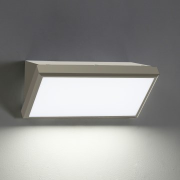 Brilagi - Udendørs LED væglampe TRIANGLE LED/20W/230V grå IP65