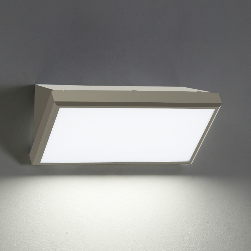 Brilagi - Udendørs LED væglampe TRIANGLE LED/20W/230V grå IP65