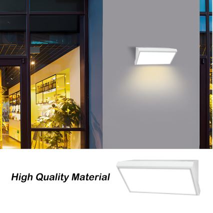 Brilagi - Udendørs LED væglampe TRIANGLE LED/20W/230V hvid IP65
