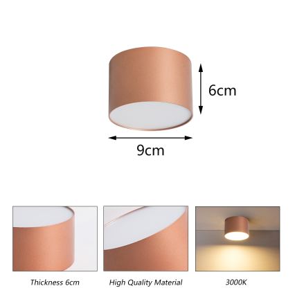 BRILAGI - Udendørs loftlampe FORIS LED/9W/230V Ø 9 cm bronze IP44