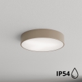 Brilagi - Udendørs loftlampe med sensor CLARE 3xE27/72W/230V diameter 40 cm IP54 beige