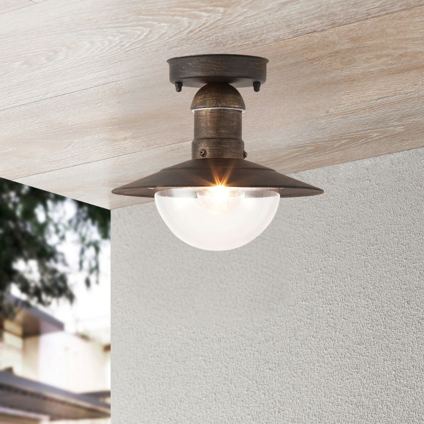 Brilagi - Udendørs loftlampe MOLDE 1xE27/60W IP44 bronze/patina