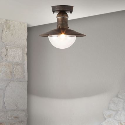 Brilagi - Udendørs loftlampe MOLDE 1xE27/60W IP44 bronze/patina