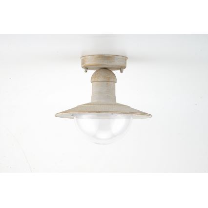 Brilagi - Udendørs loftlampe MOLDE 1xE27/60W IP44 hvid/patina