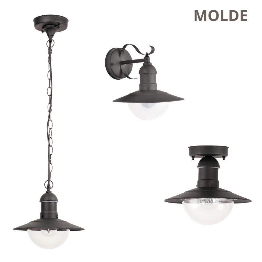 Brilagi - Udendørs loftlampe MOLDE 1xE27/60W IP44 sort