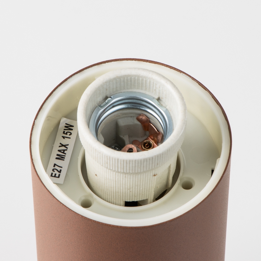 Brilagi - Udendørs sensorlampe NOVA 1xE27/15W/230V 40 cm IP44 brun
