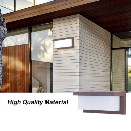 Brilagi - Udendørs vægarmatur BRICKY 1xE27/60W/230V brun IP54