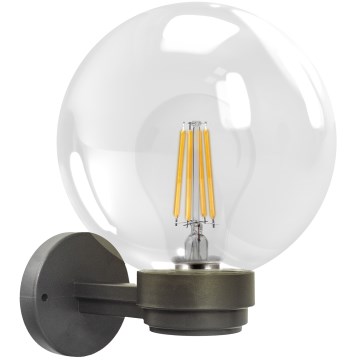 Brilagi - Udendørs vægarmatur HARBOR 1xE27/40W/230V IP33 antracit/klar