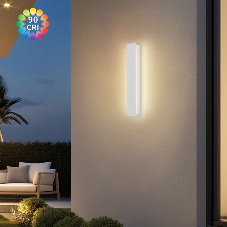 Brilagi - LED udendørs væglampe LINEAR LED/8W/230V 3000K IP65 30 cm hvid CRI 90