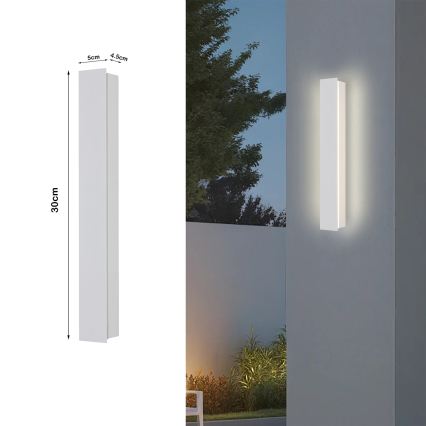Brilagi - LED udendørs væglampe LINEAR LED/8W/230V 3000K IP65 30 cm hvid CRI 90