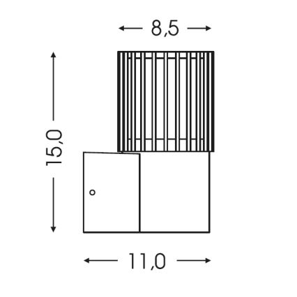 BRILAGI - Udendørs væglampe ARMOR 1xGU10/35W/230V IP44 brun