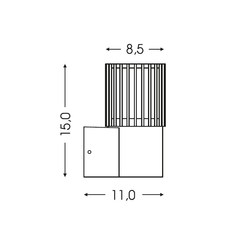 BRILAGI - Udendørs væglampe ARMOR 1xGU10/35W/230V IP44 grå