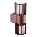 BRILAGI - Udendørs væglampe ARMOR 2xGU10/35W/230V IP44 brun