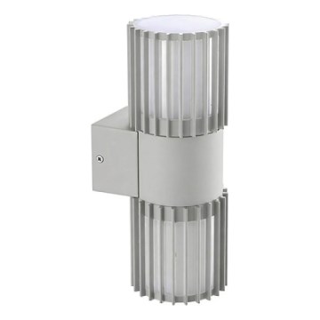 BRILAGI - Udendørs væglampe ARMOR 2xGU10/35W/230V IP44 grå