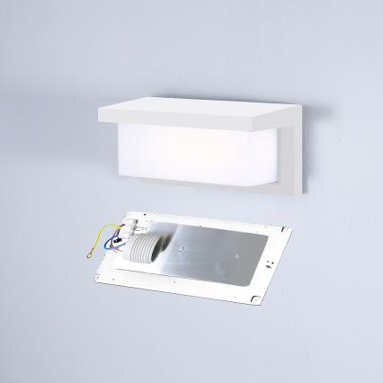 Brilagi - Udendørs væglampe BRICKY 1xE27/60W/230V hvid IP54