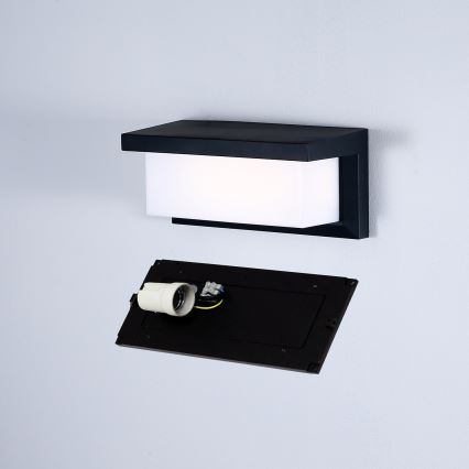 Brilagi - Udendørs væglampe BRICKY 1xE27/60W/230V sort IP54