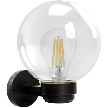 Brilagi - Udendørs væglampe HARBOR 1xE27/40W/230V IP33 sort/klar