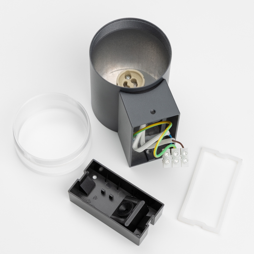Brilagi - Udendørs væglampe MATERA 1xGU10/30W/230V antracit IP54