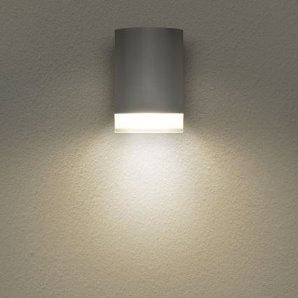 Brilagi - Udendørs væglampe MATERA 1xGU10/30W/230V grå IP54