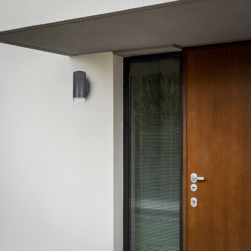 Brilagi - Udendørs væglampe MATERA 2xGU10/30W/230V antracit IP54