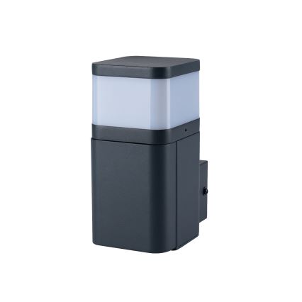 Brilagi - Udendørs væglampe med SCHUKO-stik PILLAR 1xG9/11W/230V IP44 antracit