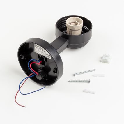 Brilagi - Udendørs væglampe med bevægelsessensor HARBOR 1xE27/40W/230V IP33 antracit/klar